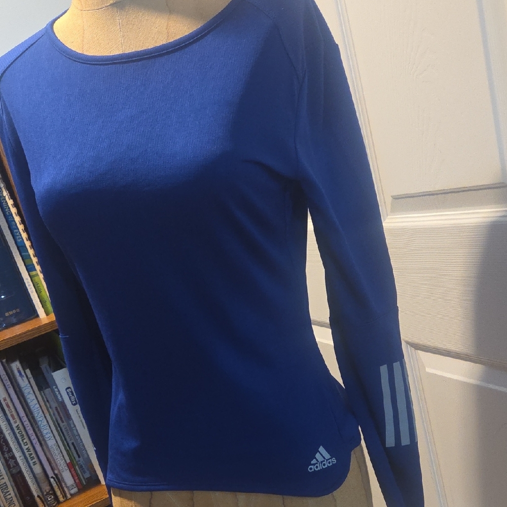 Adidas Women's Royal Blue Long Sleeve Tee